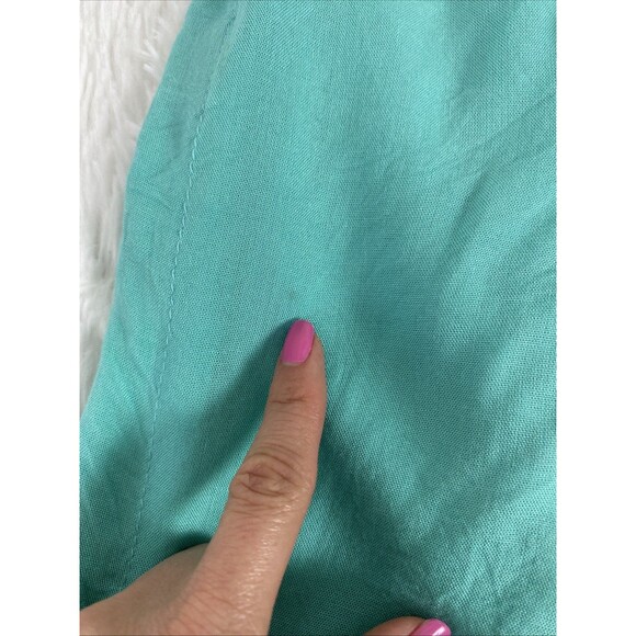 Raviya Swimsuit Coverup Size M Green Teal Women's Embroidered Trim Tunic Beach - Picture 16 of 16